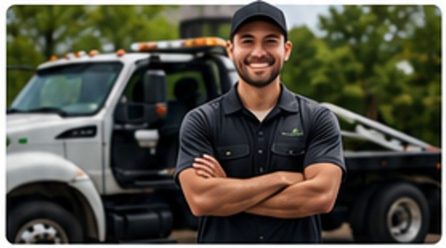 Local vehicle buyer with tow truck